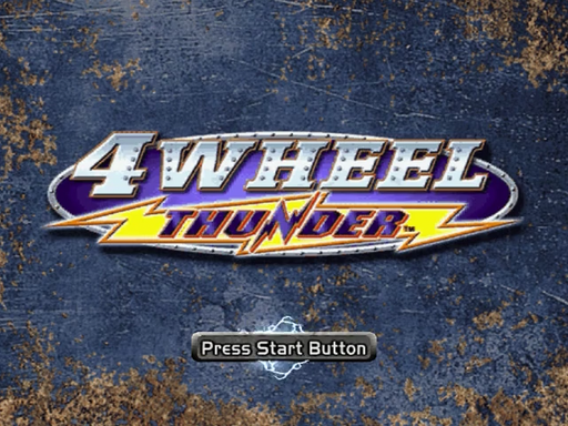 4 Wheel Thunder title screen for Sega Dreamcast